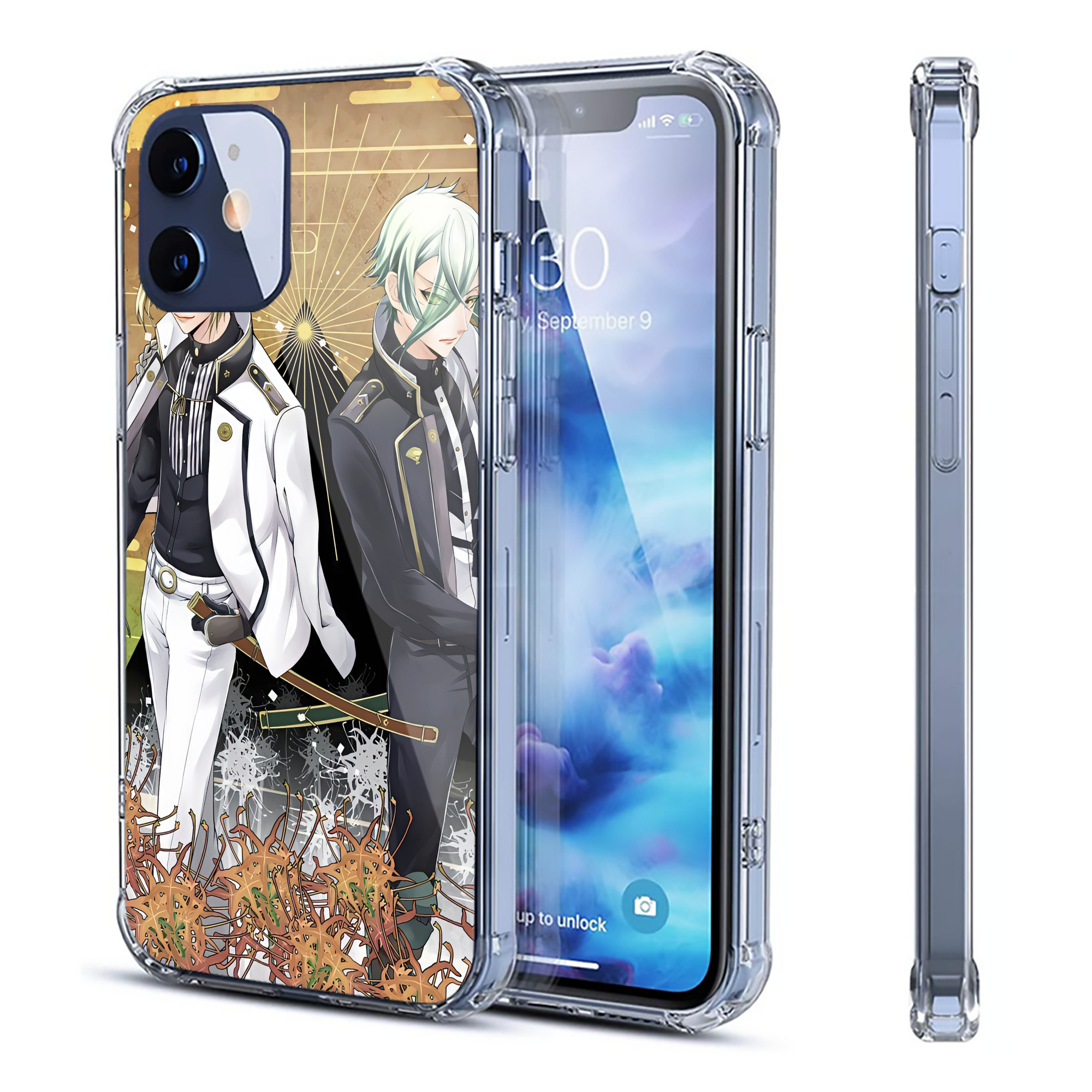 （画像用） 刀剣乱舞 Touken Ranbu 【iPhone 12シリーズ対応】透明スマホケース（クリアソフトケース）